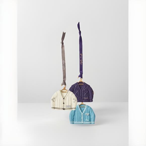 Taylor Swift MINI CARDIGAN ORNAMENT SET - Folklore,1989, Speak Now Ready to Ship - Picture 1 of 7